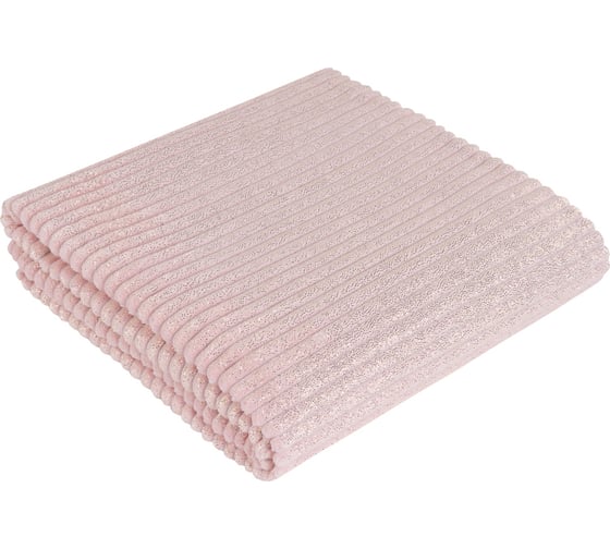 Изображение товара Покрывало-плед Guten Morgen Велсофт, Жаккардовый, Роскошь розовый/золото, 150x200 см ПФР-роз/зол-150-200