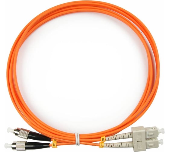 Изображение товара Оптический шнур Cabeus duplex sc-fc 62,5/125 mm 3м lszh FOP-62-SC-FC-3m