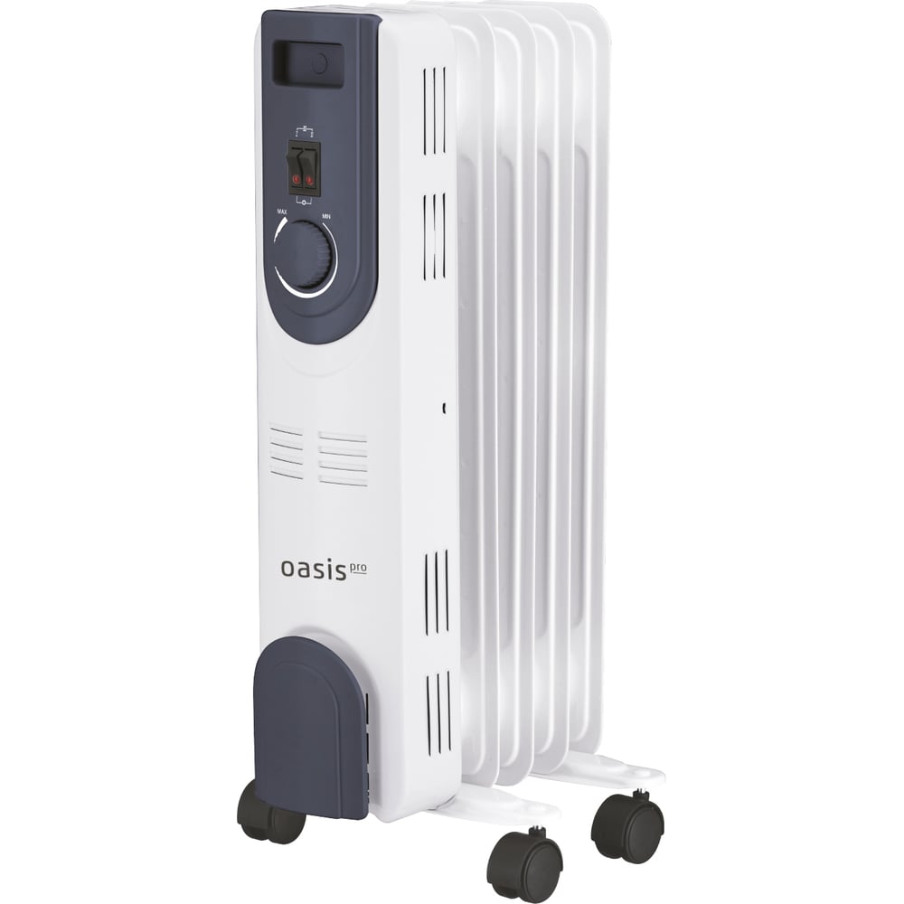 Изображение товара Масляный радиатор OASIS OT-10 3 режима нагрева мощностью 1 кВт для дома и офиса