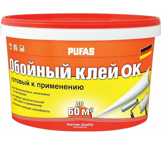 Изображение товара Клей для флизелиновых, виниловых и стеклообоев Pufas мороз тов-084758