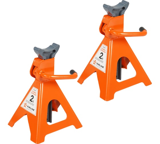 Изображение товара Опорная стойка Airline 2т с зубчатым механизмом, 2 шт., MIN-262 мм, MAX-412 мм AJSG02