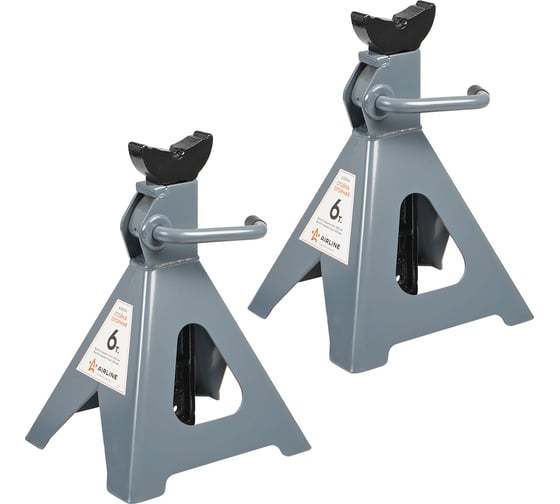 Изображение товара Опорная стойка Airline 6т, с зубчатым механизмом, 2 шт., MIN-400 мм, MAX-620 мм AJSG06