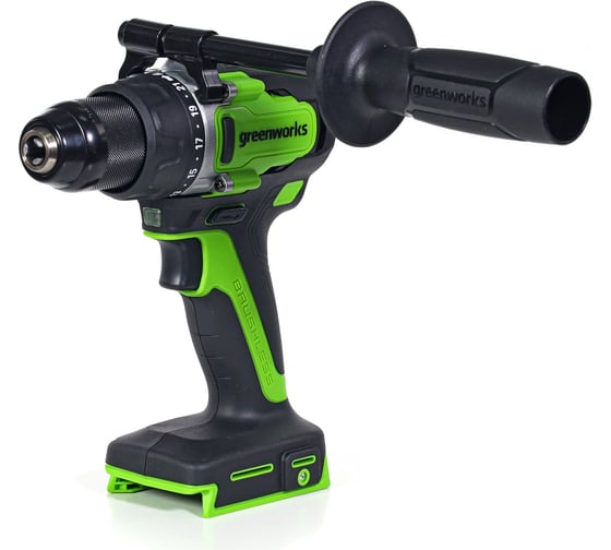 Изображение товара Дрель-шуруповерт аккумуляторная GreenWorks Арт.GD24DD90, 24 В, 90 Нм, бесщеточная, без АКБ и ЗУ 3707507