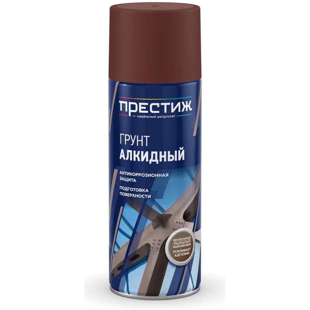 Изображение товара Грунт-аэрозоль ПРЕСТИЖ красно-коричневый 425 мл для кузова автомобиля
