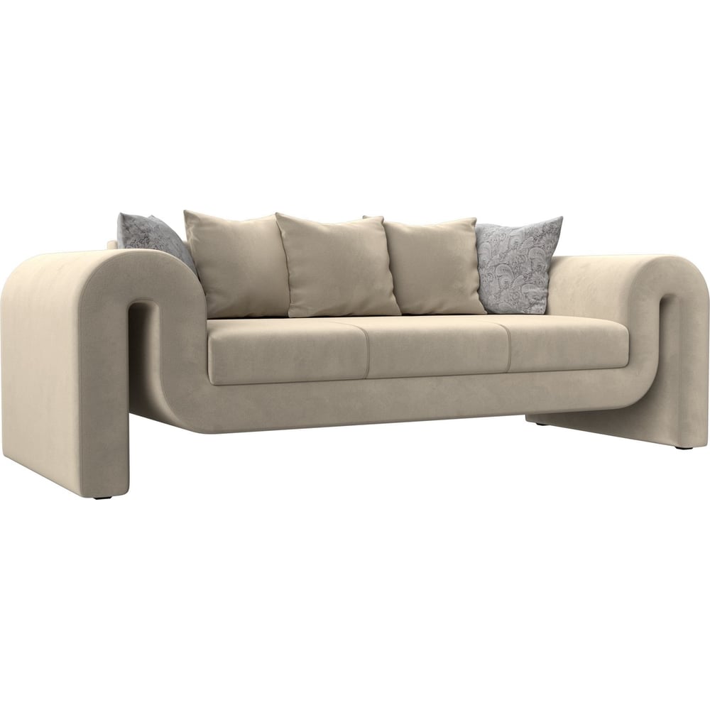 Изображение товара Прямой диван Волна от Лига диванов 3 места бежевый