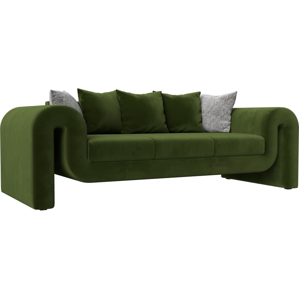 Изображение товара Прямой диван Волна 115623 от Лиги диванов в зеленом цвете