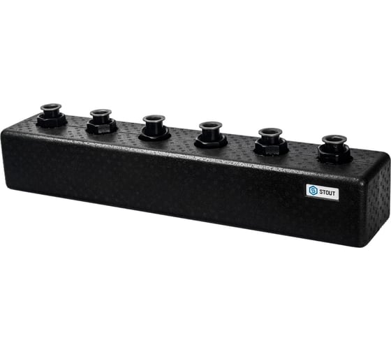 Изображение товара Стальной распределительный коллектор STOUT 3(5) отопительных контура, в теплоизоляции DN 25 SDG-0017-004035