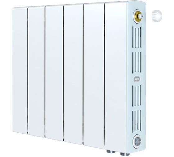 Изображение товара Радиатор биметаллический RIFAR SUPReMO Ventil 350 06 секц. нижн. прав. R-SU-350-06-VR