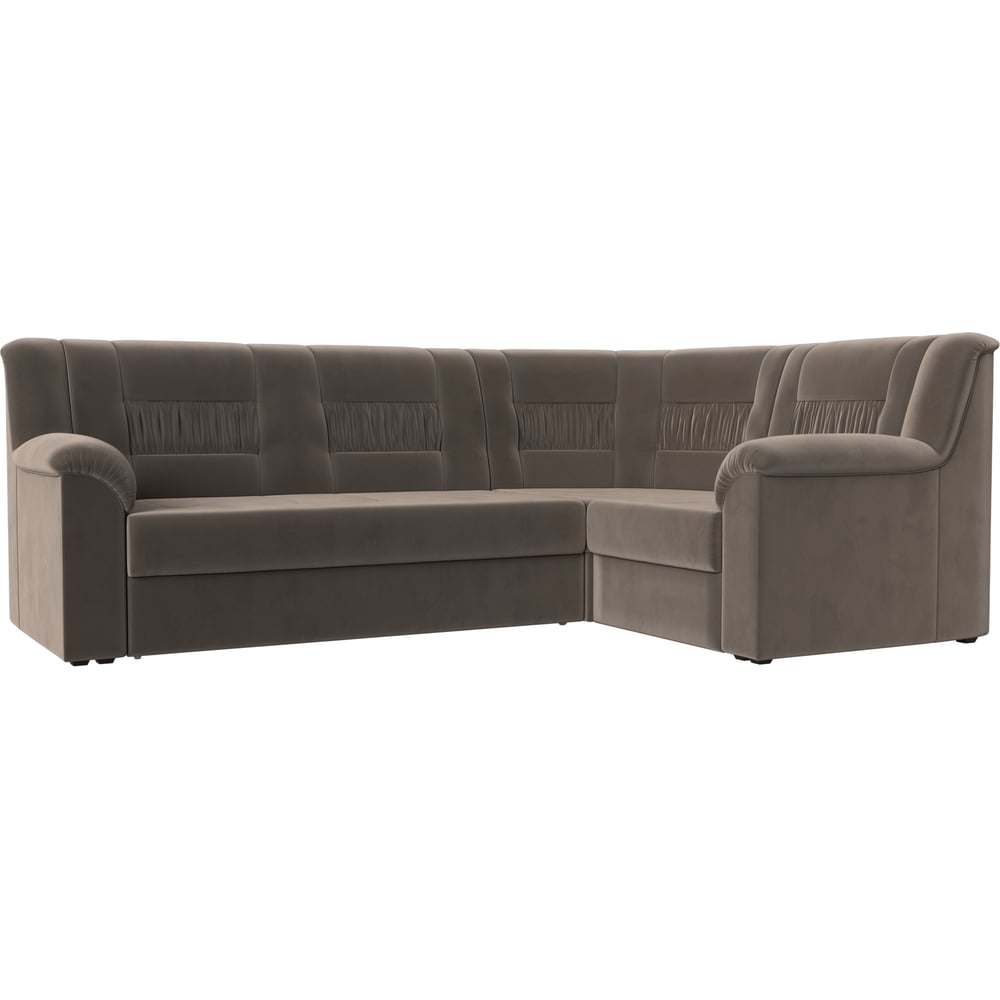 Изображение товара Угловой диван Карелия с механизмом дельфин, велюр, правый угол, Лига диванов