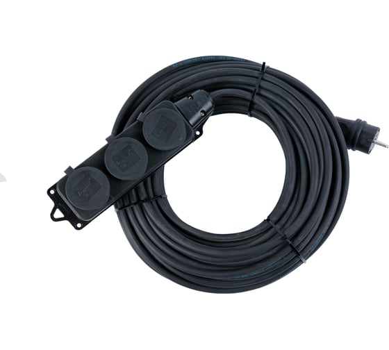 Изображение товара Силовой удлинитель АТЛАНТ КГ 3x1.5 3 гнезда 20 м 40007