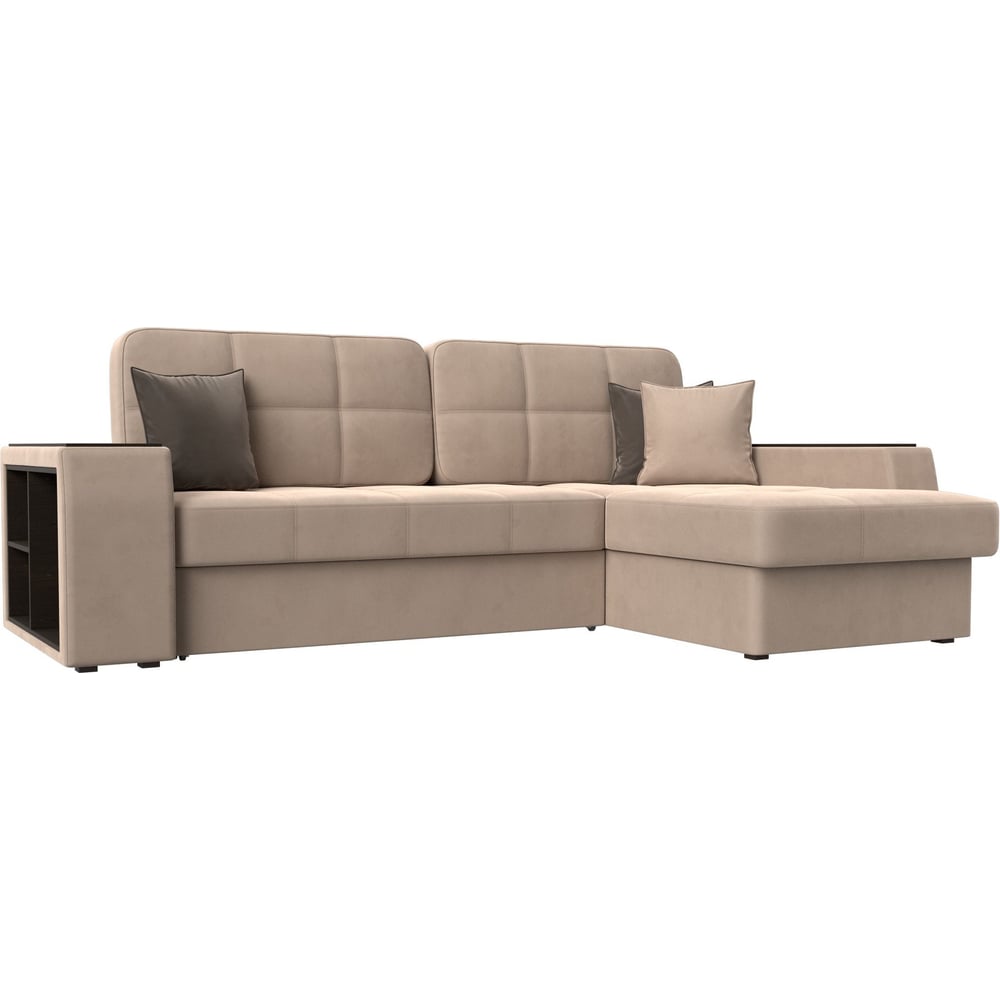 Изображение товара Угловой диван Брюссель правый угол Лига диванов современный велюр