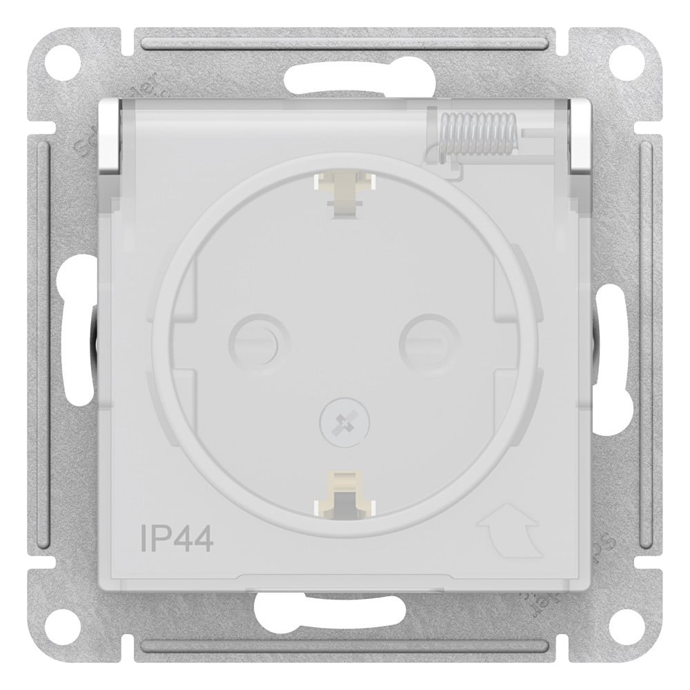 Изображение товара Механизм розетки Systeme Electric ATLAS DESIGN AQUA 16А IP44 белый