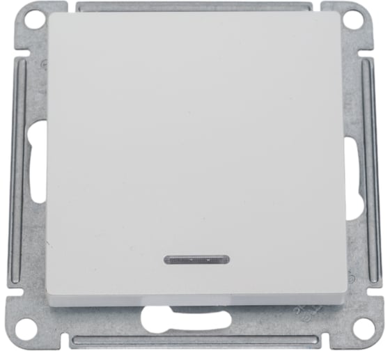 Изображение товара Механизм выключателя Systeme Electric (Schneider Electric) 1-кл. ATLAS DESIGN с подсветкой сх.1а 10АХ жемчуг 1240270 ATN000413