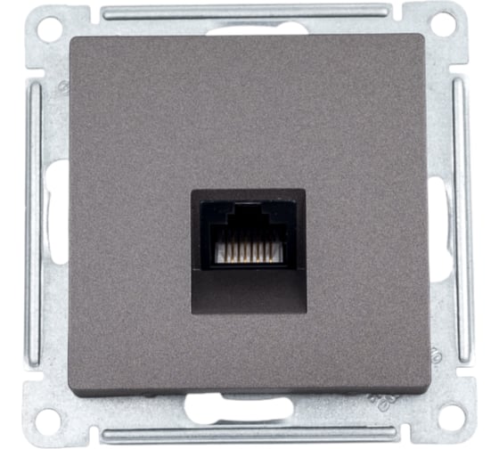 Изображение товара Механизм компьютерной розетки Systeme Electric ATLAS DESIGN RJ45 мокко ATN000683 1240383