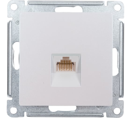 Изображение товара Механизм компьютерной розетки Systeme Electric ATLAS DESIGN RJ45 жемчуг ATN000483 1240297