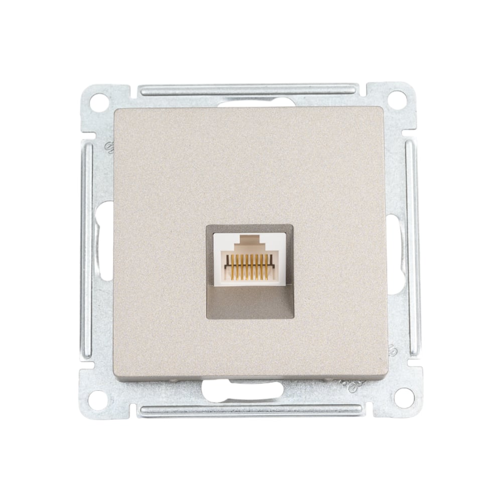 Изображение товара Механизм компьютерной розетки System Electric ATLAS DESIGN RJ45 шампань