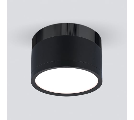 Изображение товара Стационарный светильник Elektrostandard DLR029 10W 4200K черный матовый/черный хром a040667