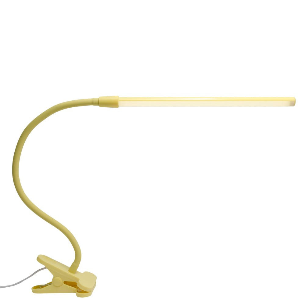 фото Светодиодная настольная лампа для чтения apeyron 220в, на клипсе, 6вт, цвет корпуса желтый 12-59