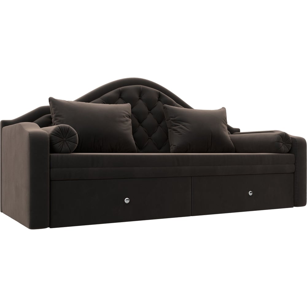 Изображение товара Прямой диван софа Сойер от Лиги диванов, цвет коричневый