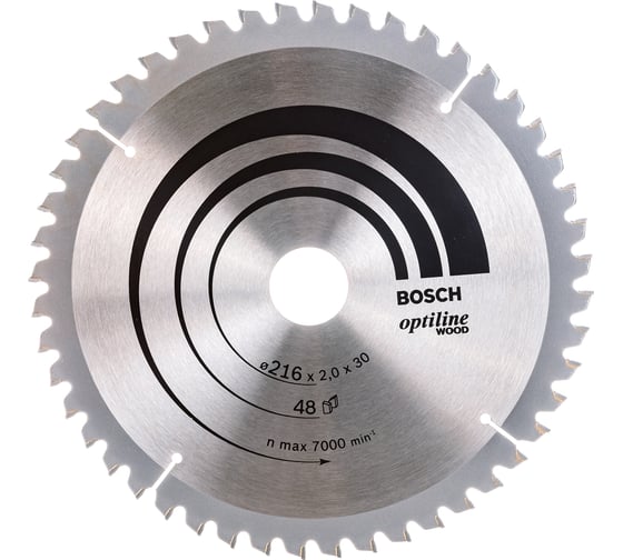 Изображение товара Диск пильный по древесине 216х30 мм Bosch 2.608.640.432