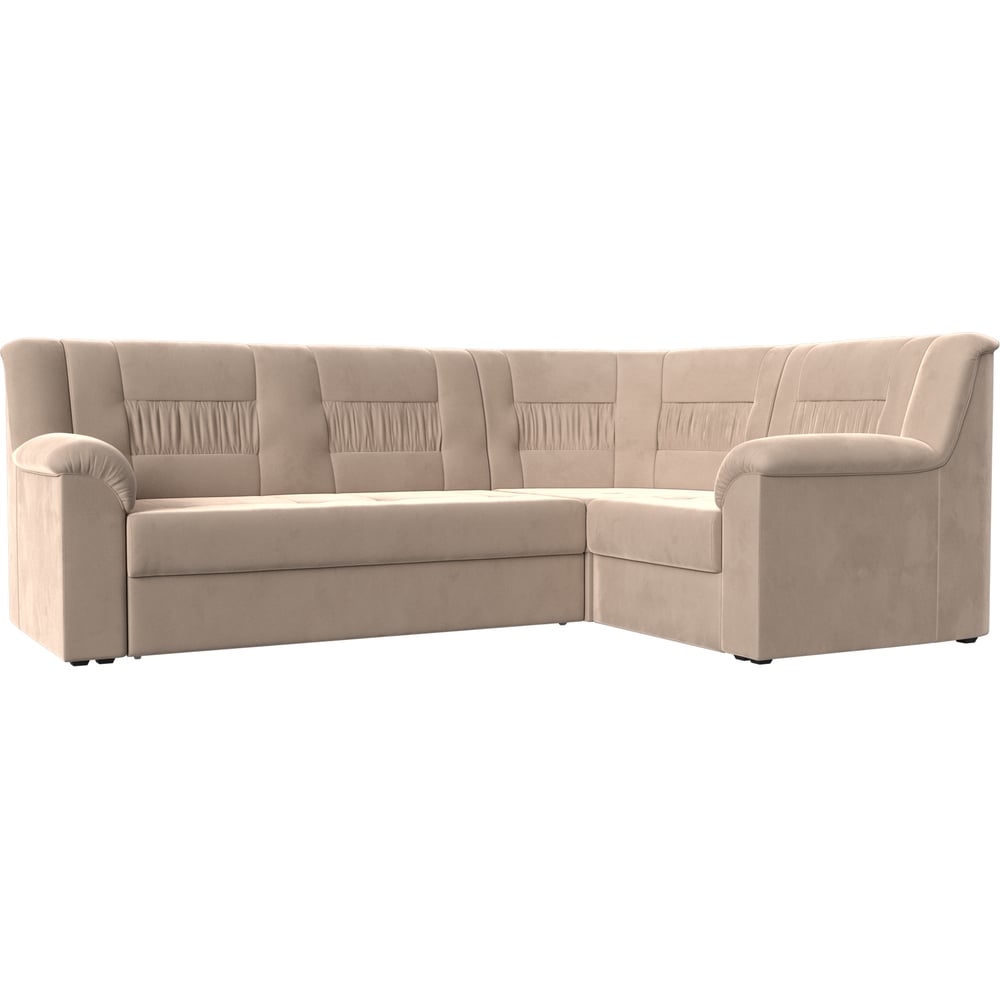 Изображение товара Угловой диван Карелия правый угол Лига диванов велюр классика 1.5 спальное место