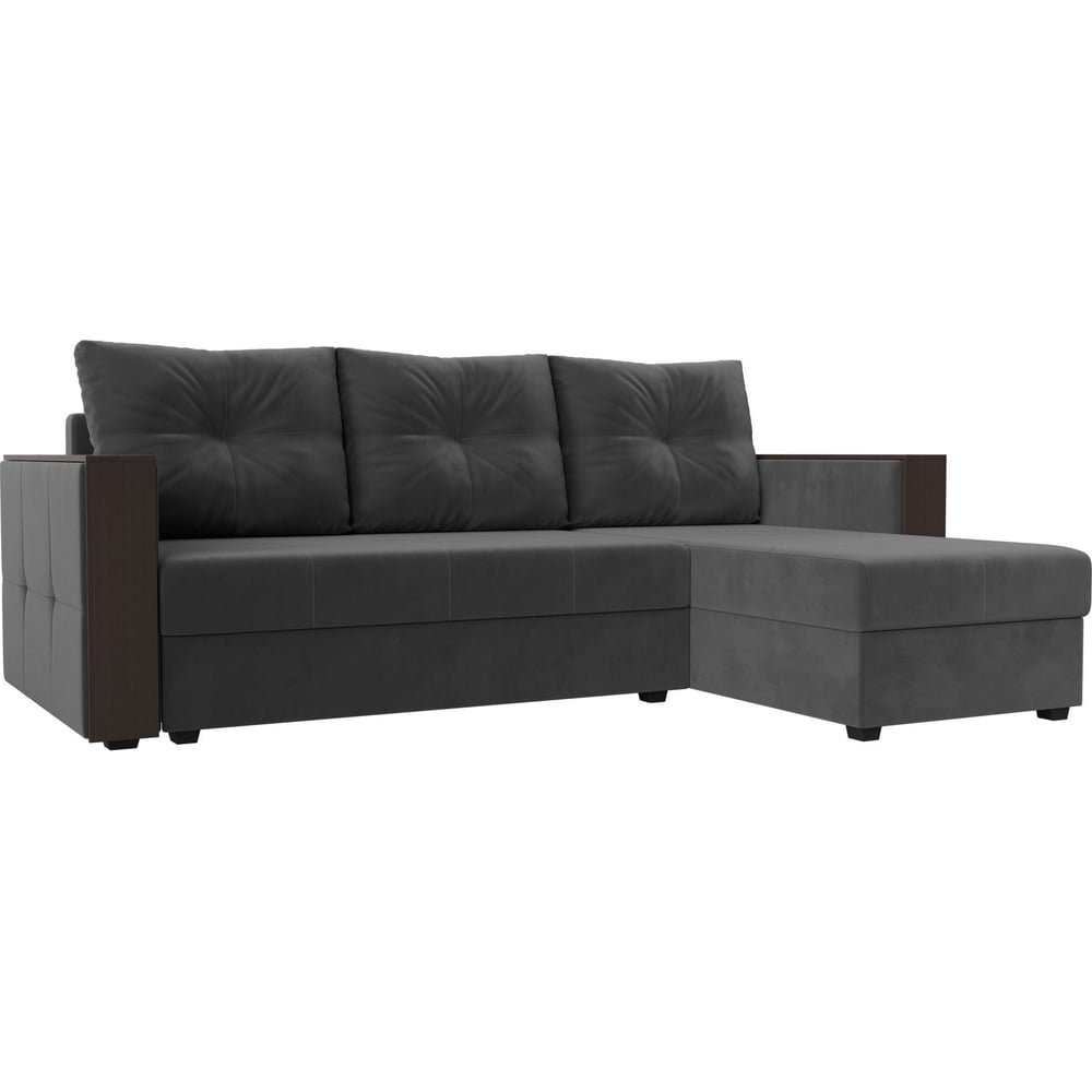 Изображение товара Угловой диван Валенсия Лайт правый угол Лига диванов с механизмом еврокнижка