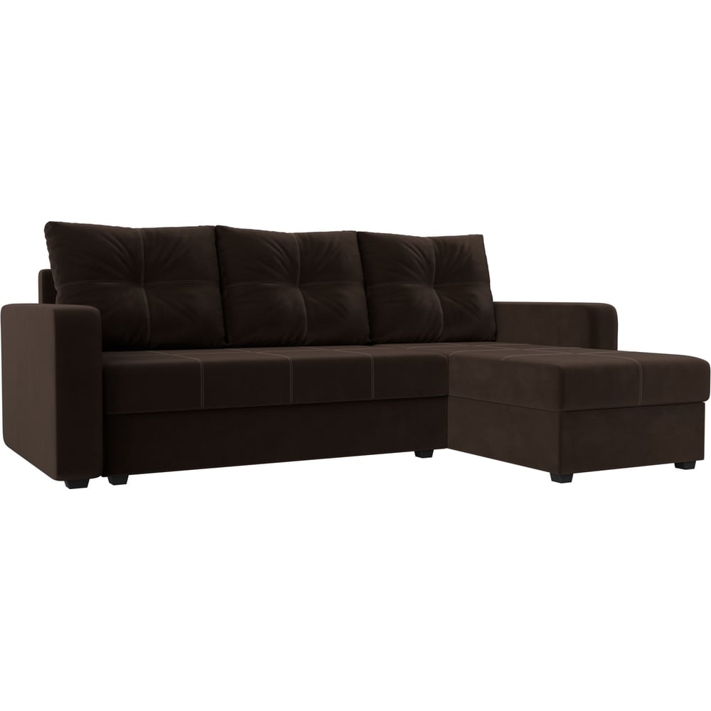 Изображение товара Угловой диван Ливерпуль Лайт правый угол классика микровельвет