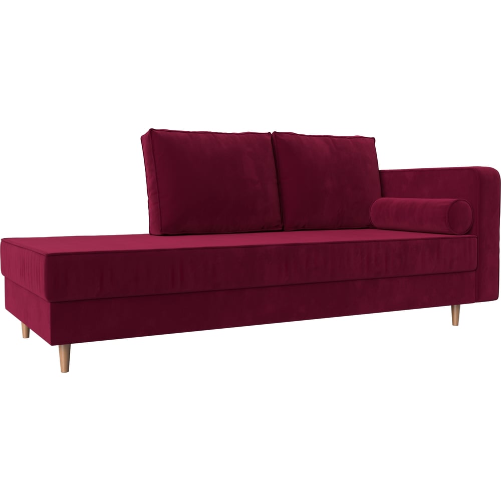 Кушетка Лига диванов кресло лига диванов неаполь микровельвет бордовый 111961