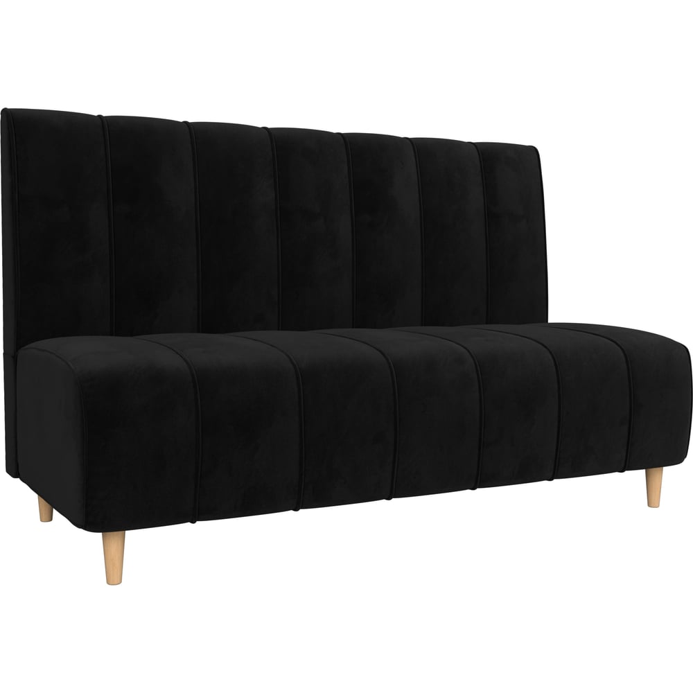 Изображение товара Прямой диван Ральф Лига диванов 104139 современный дизайн велюровый черный