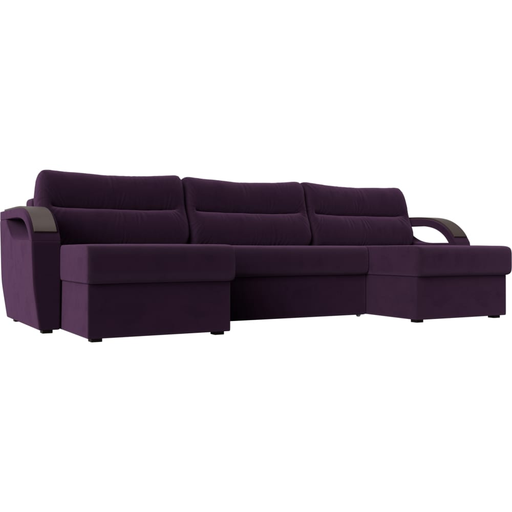 П-образный диван Лига диванов п образный диван артмебель меркурий вельвет фиолетовый
