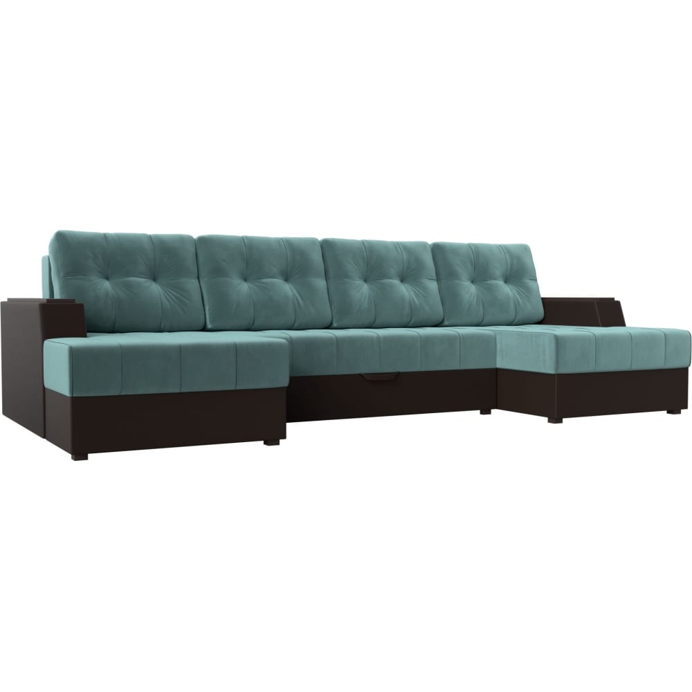 П-образный диван Лига диванов диван п образный лига диванов нэстор велюр вставка фиолетовая п образный