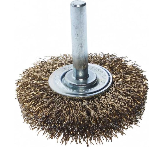 Изображение товара Кордщетка для дрели дисковая (латунь, 50х10 мм) JTC 5852