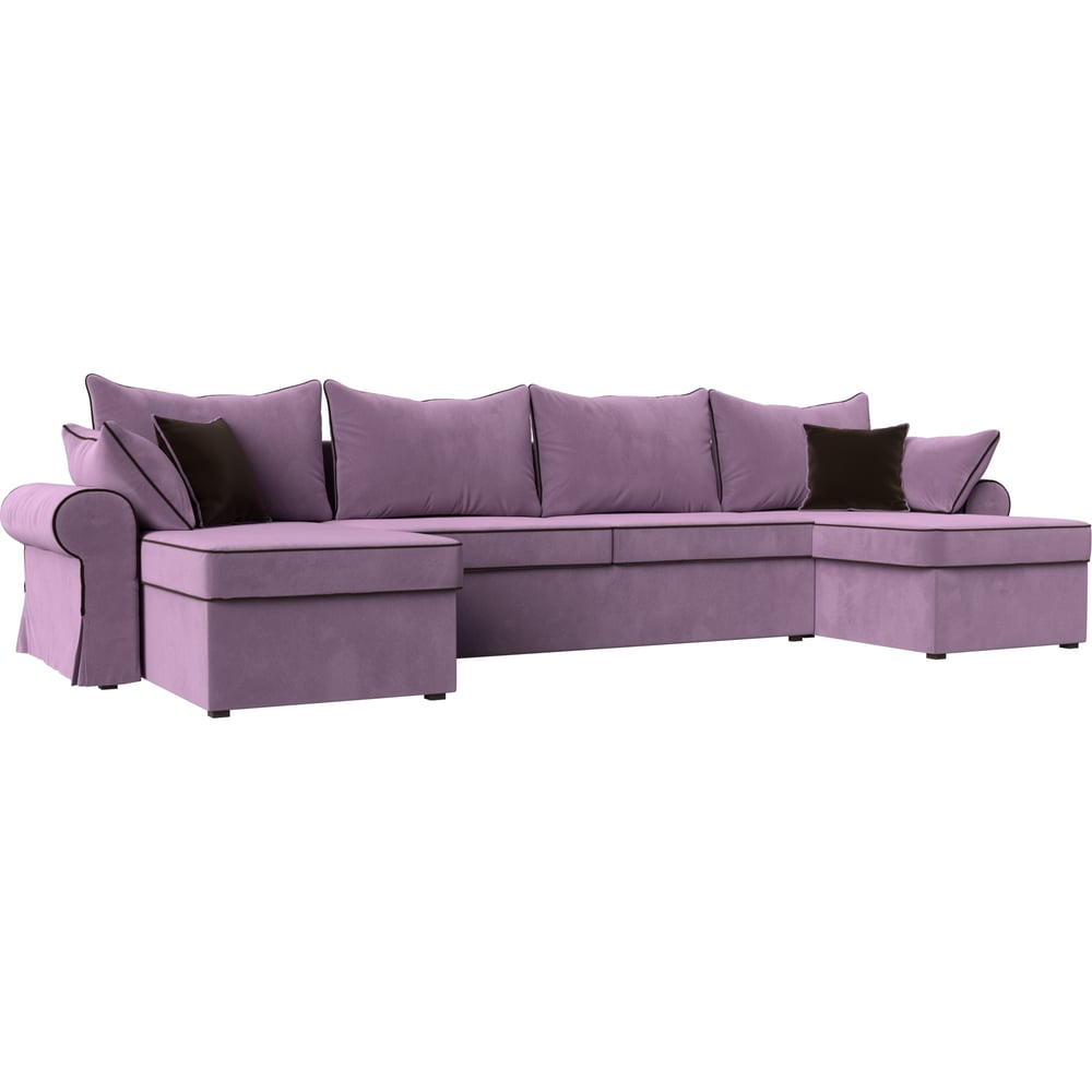 П-образный диван Лига диванов п образный модульный диван лига диванов холидей люкс микровельвет сиреневый
