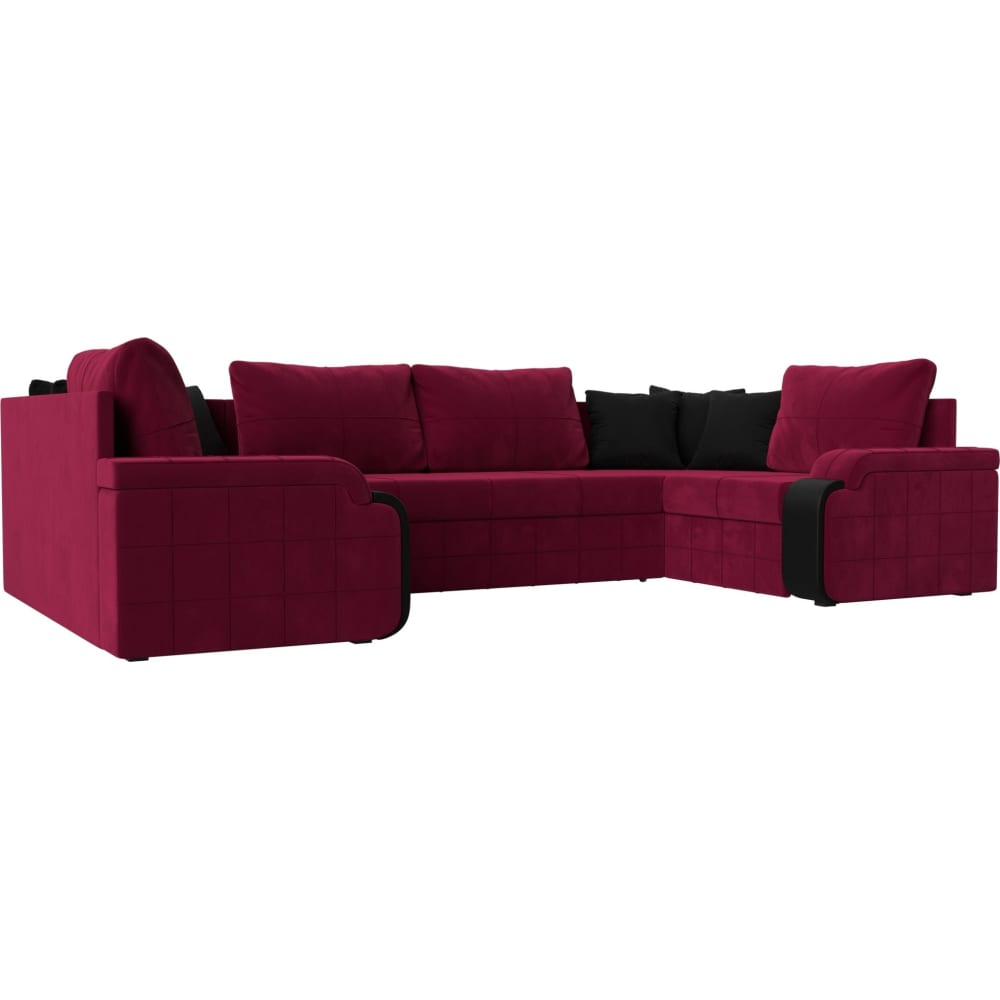 артмебель п образный модульный диван монреаль микровельвет экокожа белый П-образный диван Лига диванов