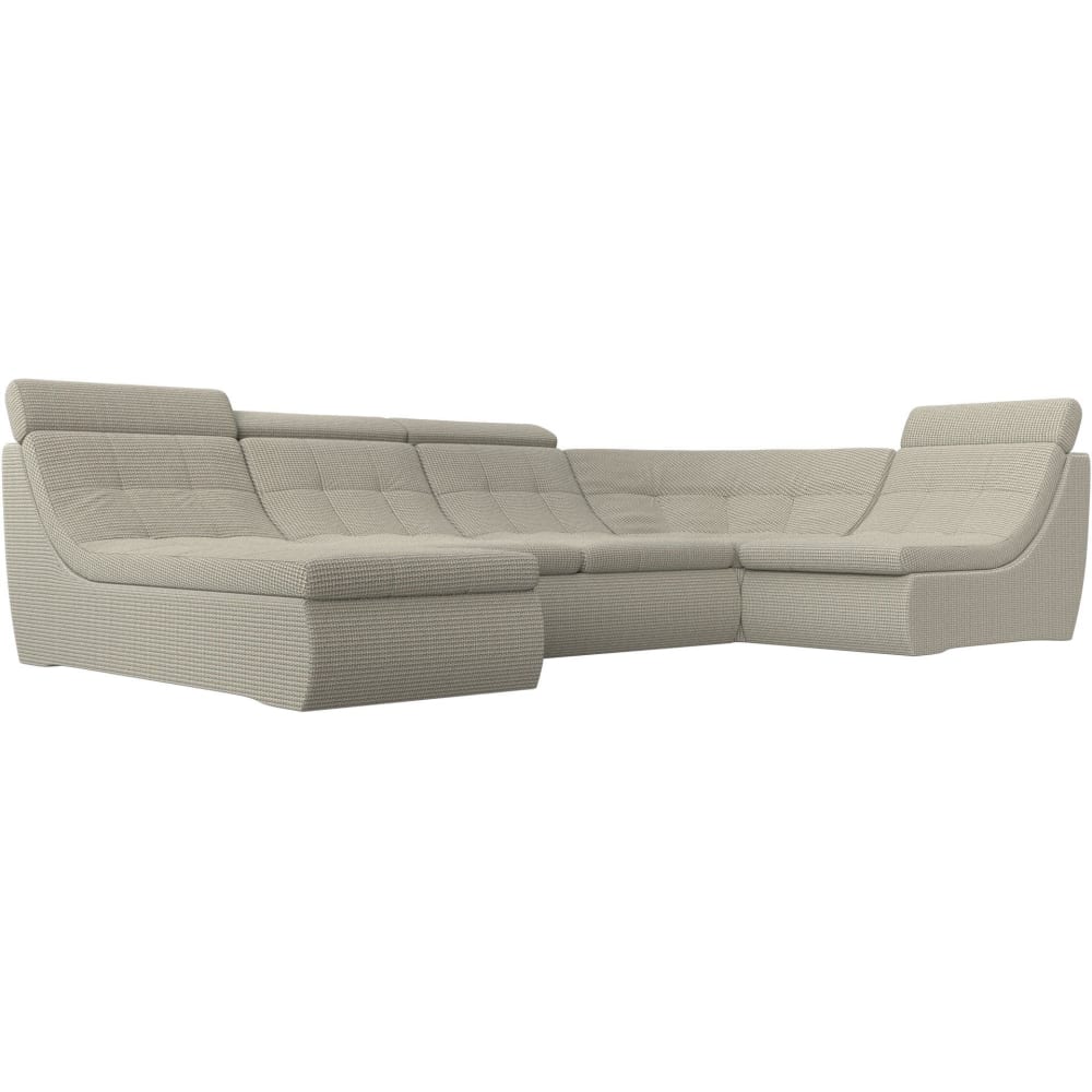 П-образный модульный диван Лига диванов п образный модульный диван лига диванов холидей люкс микровельвет сиреневый