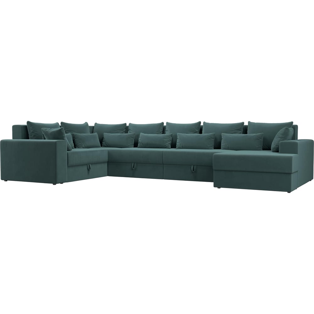П-образный диван Лига диванов диван марс бирюзовый