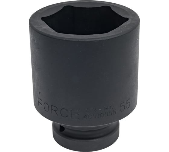 Изображение товара Головка 6-гранная ударная глубокая (55 мм; 1) FORCE 48510055