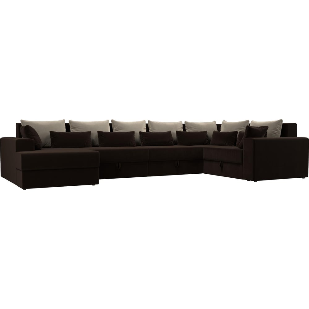 П-образный диван Лига диванов модуль лига диванов холидей люкс раскладной диван микровельвет коралловый