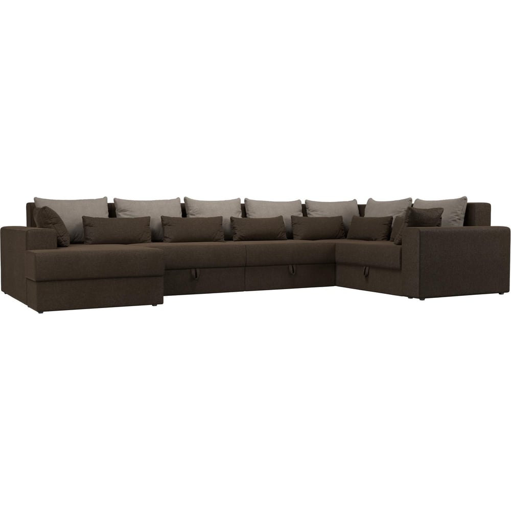 П-образный диван Лига диванов п образный диван канзас механизм еврокнижка корфу коричневый