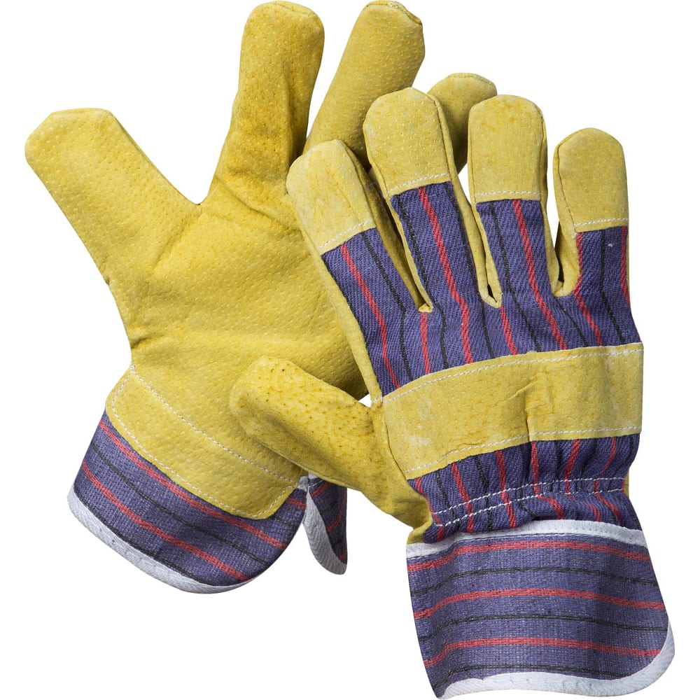 Комбинированные кожаные перчатки STAYER перчатки stayer