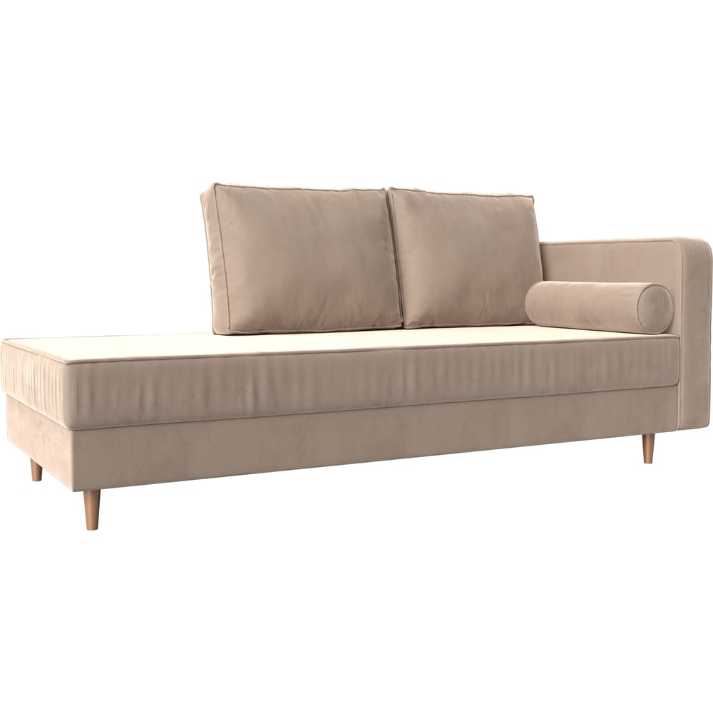 Изображение товара Кушетка Прайм правая Лига диванов 100873 бежевого цвета