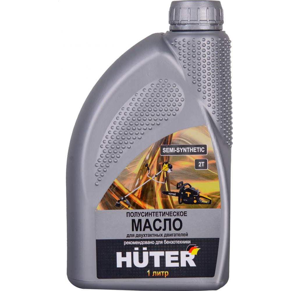 Двухтактное полусинтетическое масло для двухтактных двигателей, для техники Huter Huter масло для снегоуборочной техники ravenol
