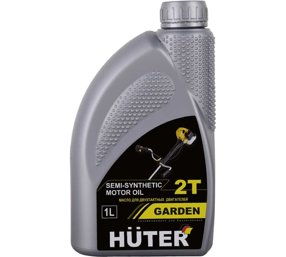 Изображение товара Масло 2Т полусинтетическое 1 л для двухтактных двигателей, для техники Huter 73/8/3/2