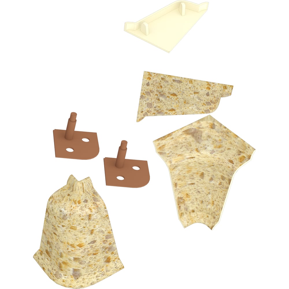 Изображение товара Комплект аксессуаров к LB 37 KORNER крашенный арт стоун 4 шт.