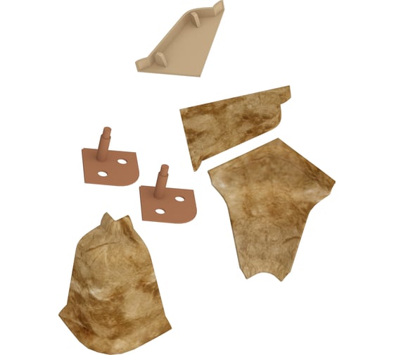 Изображение товара Комплект аксессуаров к LB 37 KORNER Краш обсидан коричнев 6119 20-37-9-M-6119