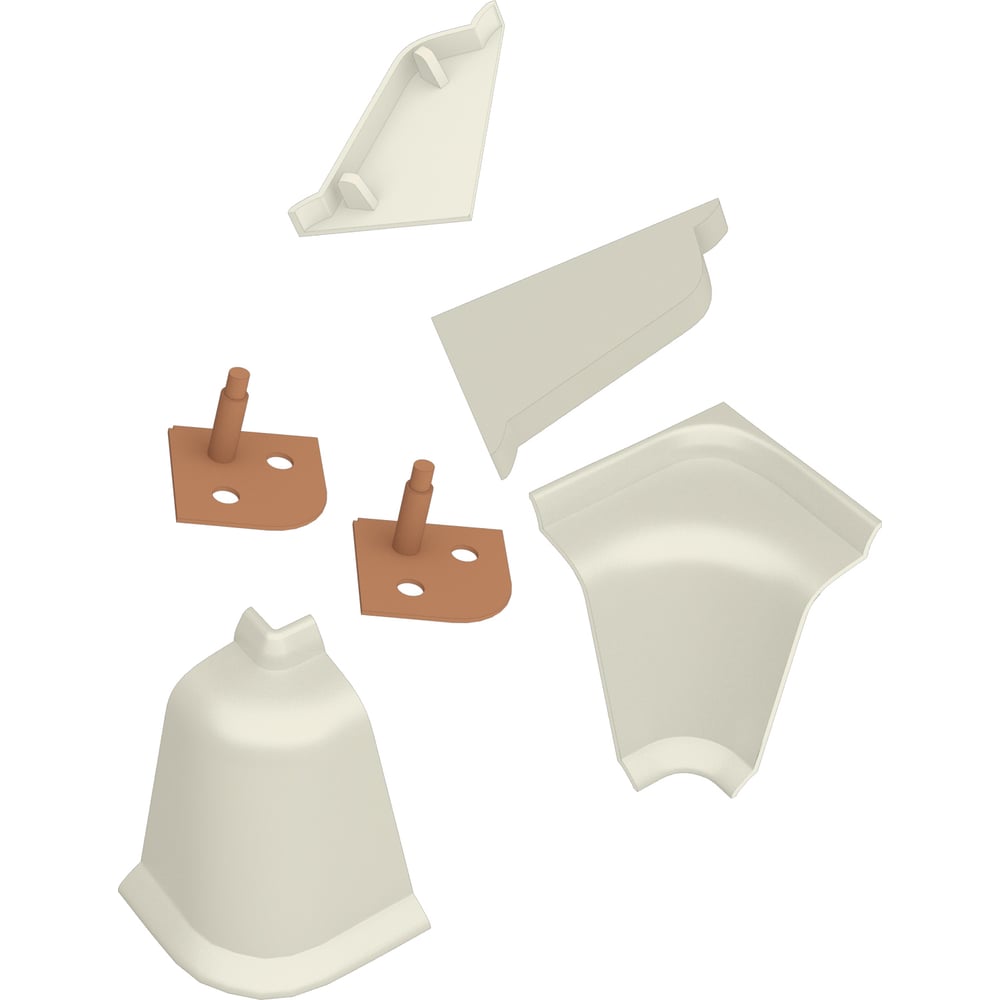 Изображение товара Комплект аксессуаров к LB 37 KORNER Тоффи 6071 - 4 шт пластиковых аксессуара в цвете тоффи