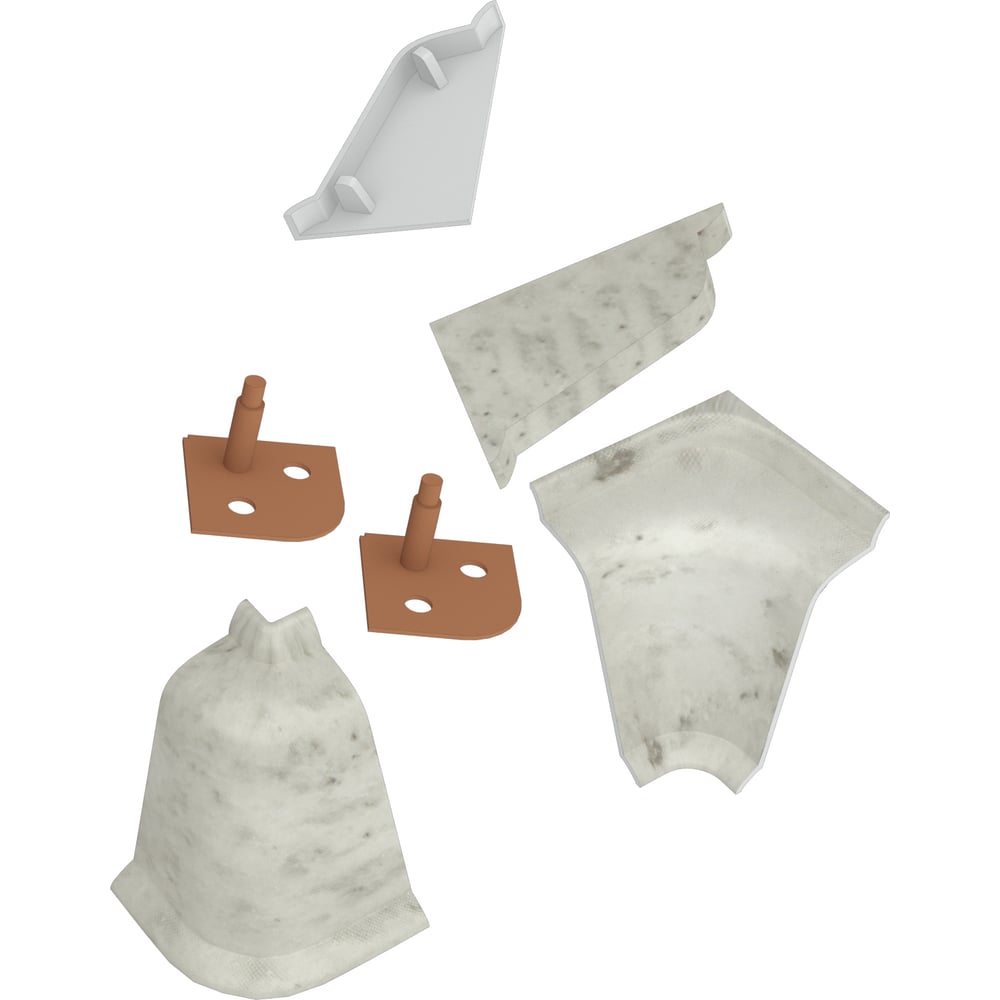 Изображение товара Комплект аксессуаров к LB 37 KORNER Краш кашемир белый 4 шт