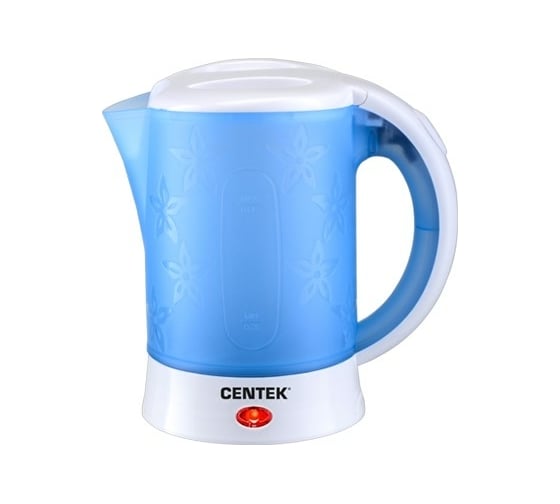 Изображение товара Дорожный чайник Centek бело-синий, 600 мл, 600 Вт CT-0054 Blue