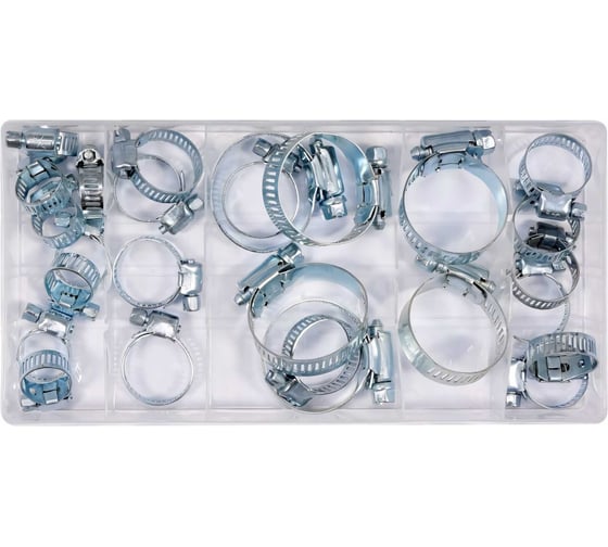 Изображение товара Набор хомутов YATO 26 предметов YT-06782