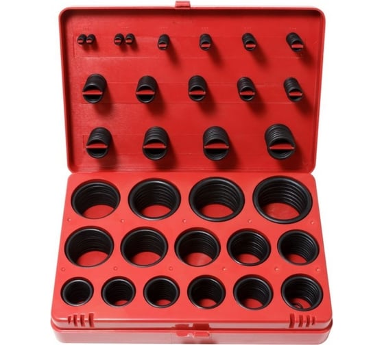 Изображение товара Кольца уплотнительные резиновые маслобензостойкие Forsage, 382пр, метрические F-724 F-724(12616)